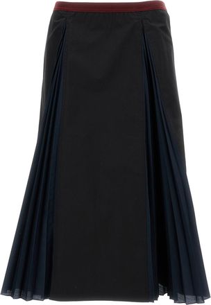 Plan C Pleated A-Line Skirt