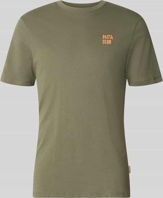 Blend T-Shirt mit Stitching Modell KAAN in Oliv, Gr&ouml;&szlig;e 3XL