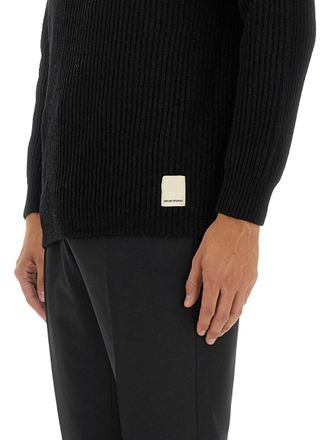 Emporio Armani Wool Jersey Sweater - Black