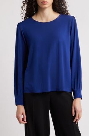 Eileen Fisher Pleat Sleeve Top in Infinity at Nordstrom Rack, Size X-Small