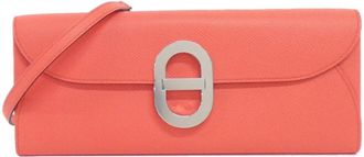 Herm&egrave;s Pink Epsom Leather Chain/Shoulder Wallet (Pre-Owned)
