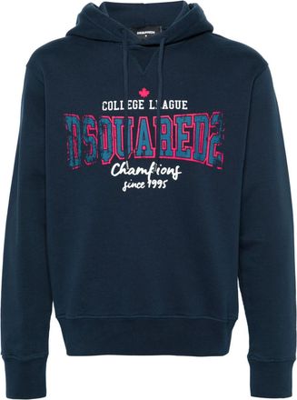 Dsquared2 College League cotton hoodie - men - Cotton - S - Blue