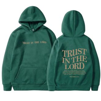Generic WomenS Hoodies Christian Hoodies Long Sleeve Trust In The Lord Letter Printed Bible Verse Oversized Casual For Women Girls Uk Autumn Winter Sweatshirt
