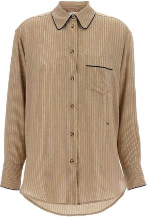 Victoria Beckham Piping Detail Pyjama Shirt