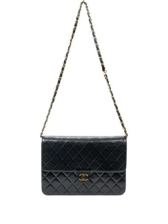 Chanel CC Mark flap shoulder bag - women - Lambskin - One Size - Black