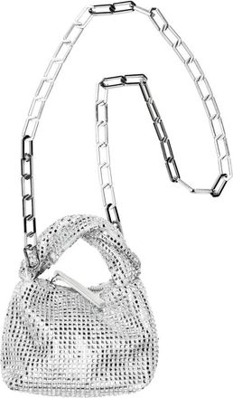 Stine Goya Stijlvolle Micro Hobo Tas - Dames - Mini tas - Grijs - ONE Size - Satijn - Tassen