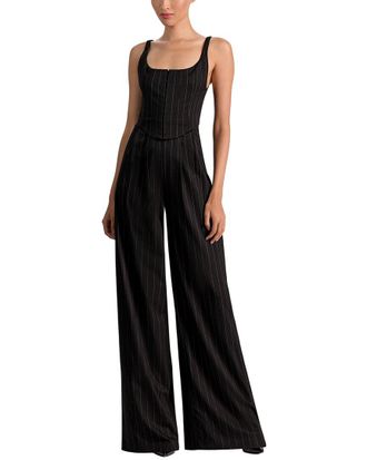 Alice & Olivia Alice + Olivia Rebecca Tailored Vest Jumpsuit