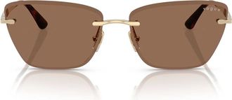 Vogue Sunglasses Vo4332 S 848/73 Pale Gold/Dark Brown Womens