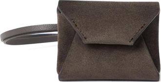 Brunello Cucinelli Ciondolo per borsa in pelle scamosciata - Marrone