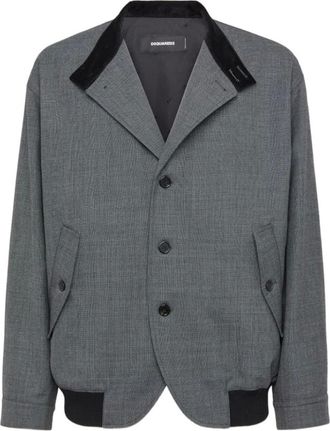 Dsquared2 Jassen, Heren, Grijs, M, Grijze Winterjassen