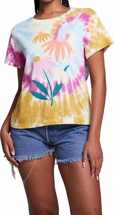 Chaser Daisy Bunch Tee In Tie Dye
