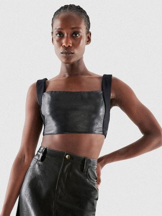 AS by DF Hailey Recycled Leather Bralette