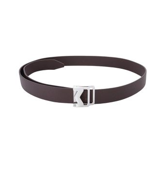 Montblanc Brown Textured Buckle Belt
