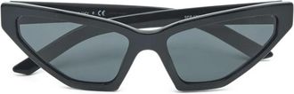 Prada Zonnebril met cat-eye montuur - Zwart