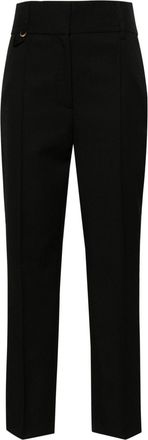 Jacquemus Le Pantalon Court cropped trousers - women - Elastane/Virgin Wool/Cotton - 38 - Black
