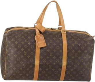 Louis Vuitton Pre-owned Canvas Reistas - Dames - Vintage Weekendtas - Bruin - ONE Size - Vintage