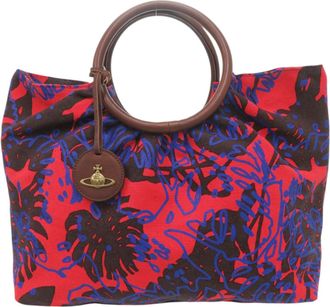Vivienne Westwood blue Color Canvas Leather Handbag (Pre-Owned)