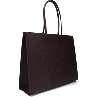 Ted Baker Iconna Extra Large Icon Bag - Dames - Tassen - Bruin - Maat: ONE Size Zijde