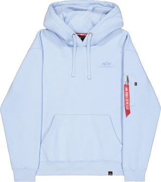Alpha Industries Hoodie ALPHA INDUSTRIES Backprint Hoodie, Herren, Gr. 3XL, artic blau, Obermaterial: 80% Baumwolle, 20% Polyester, regular fit, Sweatshirts Hoodie