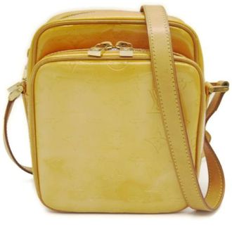 Louis Vuitton Pre-owned Monogram Vernis Schoudertas - Dames - Pre-owned - Geel - Maat: ONE Size Leer