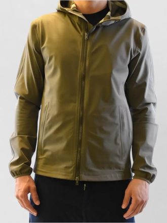 Herno hooded jacket long sleeves elastic cuffs