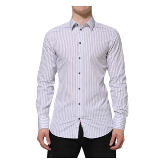 Dolce & Gabbana Heren, Overhemden, Wit, Maat: M Katoen