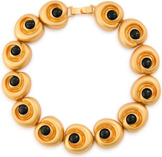 Julietta Agnes Sculpted 24kt Gold-plated Necklace - One Size