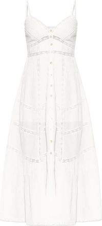LoveShackFancy cotton midi dress - women - Cotton - 6 - White