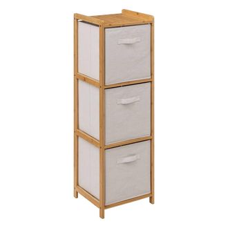 5five Simply Smart 5five Simply Smart - Estanter&iacute;a Tidy Box Con 3 Cestas De Bamb&uacute; Marr&oacute;n - 5five