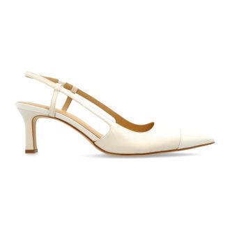 Michael Kors Schoenen, Dames, Beige, 39 EU, Leer, Alora Pumps met Hak