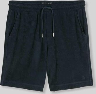 Marc O'Polo Regular Fit Sweatshorts aus reinem Baumwoll-Frottee in Dunkelblau, Gr&ouml;&szlig;e XXL