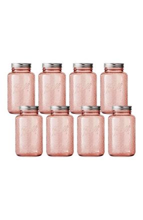 Ball Vintage Glass Mason Jars, 32 Ounce, Pack of 8 in Rose at Nordstrom