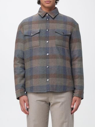 Etro Wool and Silk Half-Zip Turtleneck Jumper with Embroidered Pegaso Logo
