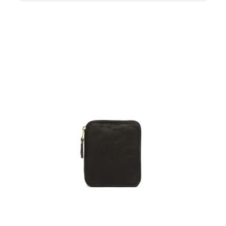 Comme Des Gar&ccedil;ons Womens Washed Leather Wallet - Black - One Size