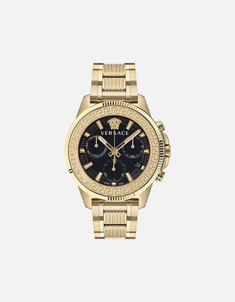 Versace Mens Versace Greca VE3J00622 Chronograph Mens Watch - Black