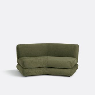 La Redoute Interieurs Omvormbare 2-zitsbank in dik fluweel, HOOVER