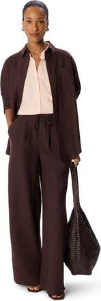 Whistles Nicola Textured Shirt in Pale Pink at Nordstrom, Size 14