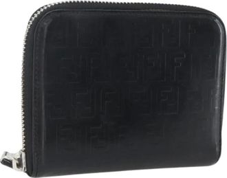Fendi Pre-owned Wallets, female, Black, Size: ONE SIZE Pre-owned Vintage Leather Wallet