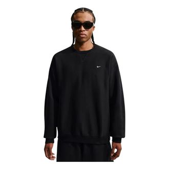 Nike Solo Swoosh Fleece Crew - Heren - Sport - Zwart - Maat: L Fleece
