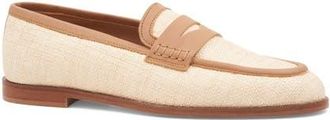 Bruno Magli Lixia Penny Loafer in Natural Raffia at Nordstrom, Size 8.5