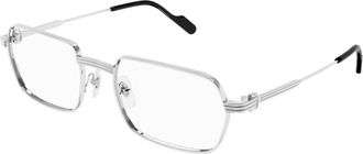 Cartier Authentieke Bril met Topkwaliteit - unisex - Brillen - Grijs - 56 MM - Accessoires