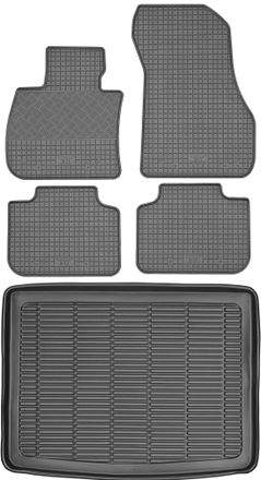 OEM Bmw X2 F39 Crossover De 2018 (juego) - Alfombrillas De Goma Para Coche + Alfombrilla Para Maletero