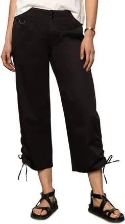 Sanctuary Cotton Twill Utility Crop Pants in Black at Nordstrom Rack, Size Xx-Small