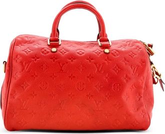 Louis Vuitton Speedy Bandouliere Bag Monogram Empreinte Leather 30 satchel - Rood