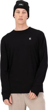 Mons Royale Yotei Classic Long-Sleeve Shirt - Mens in Black2 at Nordstrom, Size X-Large