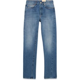 Fortela 911 Superjohn Japanese Selvedge 5-Pocket High-Waist Denim Pants in Light Stone Wash at Nordstrom, Size 35