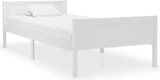 vidaXL Vidaxl - Estructura de cama sin colchón madera de pino blanco 100x200 cm