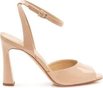 Michael Kors Rosie High Sandal - Dames - Sandalen met hakken - Beige - 43 EU - Leer - Schoenen