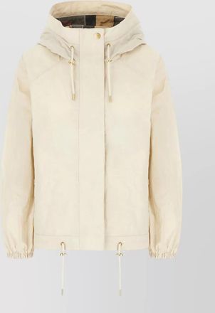 Barbour cotton blend hawridge hooded jacket