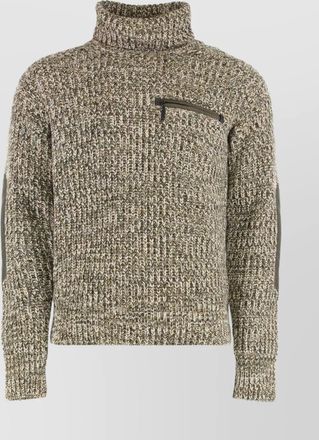Moncler wool turtleneck sweater for versatile styling